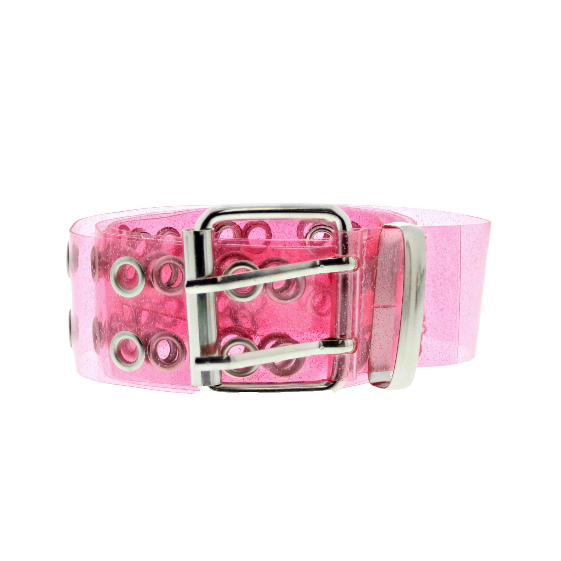 Zac's Alter Ego - 2 Row Eyelets Glitter Gürtel - Rosa